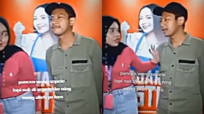 Didorong Satu Cewek, yang Nyesek Satu Indonesia, Ekspresi Pasrah Pria Ini Tunda Foto Bareng Nagita Slavina Viral