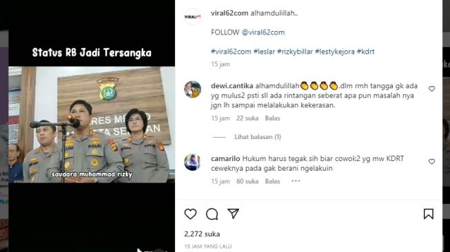 Tangkapan layar video. [Instagram/@viral62com]