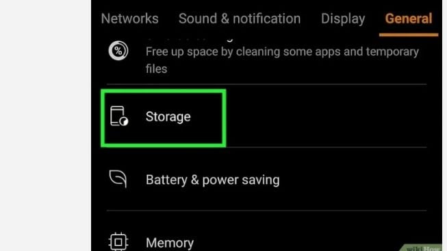 Tampilan penyimpanan di Android [Wikihow]