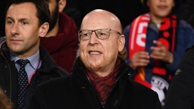 Salah satu pemilik Manchester United, Avram Glazer, saat pertandingan Liga Champions antara Manchester United dan Paris Saint-Germain di Old Trafford pada 12 Februari 2019. (Photo by FRANCK FIFE / AFP) (AFP/FRANCK FIFE)