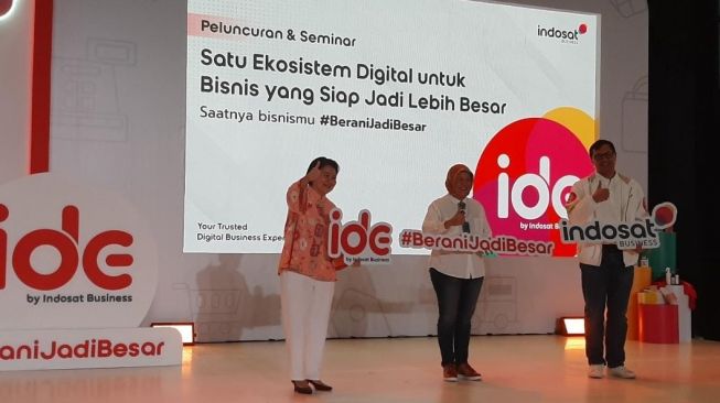 Peluncuran Digital Indosat Digital Ecosystem (IDE)  untuk UMKM [Suara.com/Ummi Hadyah Saleh]