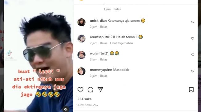 Tangkapan layar video. [Instagram/@viral62com]