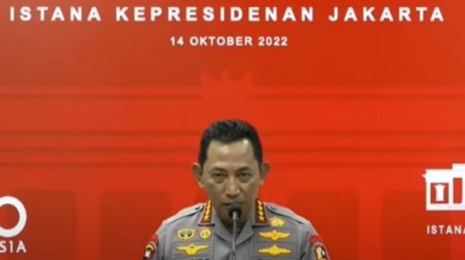 Kapolri Listyo Sigit Prabowo (tangkapan layar)