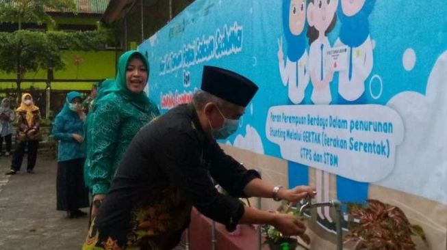 Dorong Perilaku Hidup Bersih, Pemkab Wonosobo Lakukan Gerakan Cuci Tangan Pakai Sabun