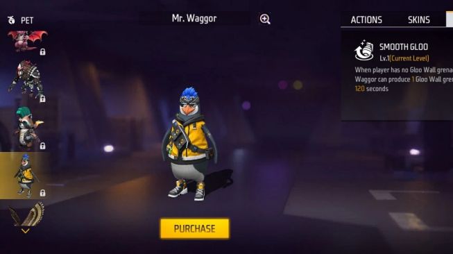 Mr Waggor, pet Free Fire Max. (Garena via Sportskeeda)