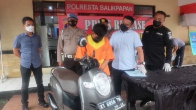 Tinggal di Perumahan Balikpapan, WBS Curi Motor Metik Senilai Rp 10 Juta