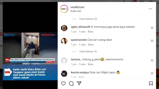 Tangkapan layar video. [Instagram/@viral62com]