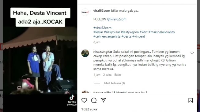 Tangkapan layar video. [Instagram/@viral62com]