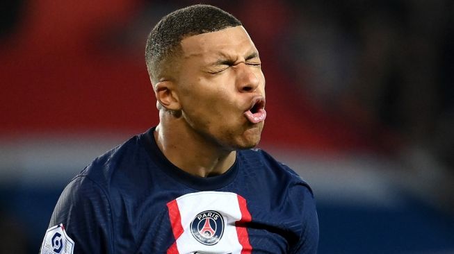 Penyerang PSG, Kylian Mbappe. [FRANCK FIFE / AFP]