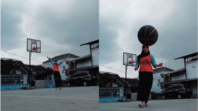 Rekam Keberhasilannya Masukkan Bola Basket, Cewek Ini Malah Berakhir Apes