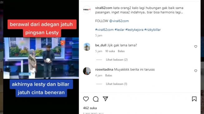 Tangkapan layar video. [Instagram/@viral62com]