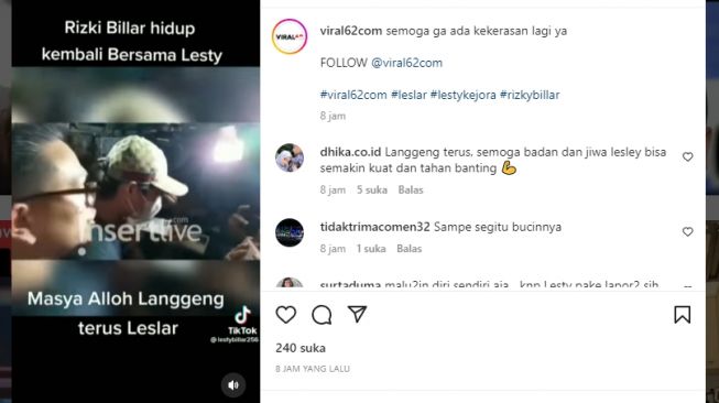 Tangkapan layar video. [Instagram/@viral62com]