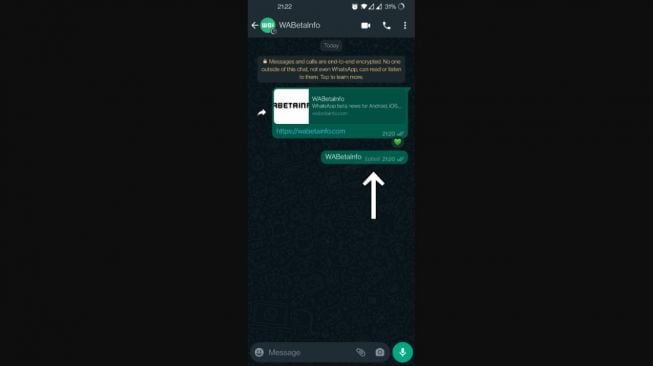 Fitur baru WhatsApp, Edit Pesan. [WABetaInfo]