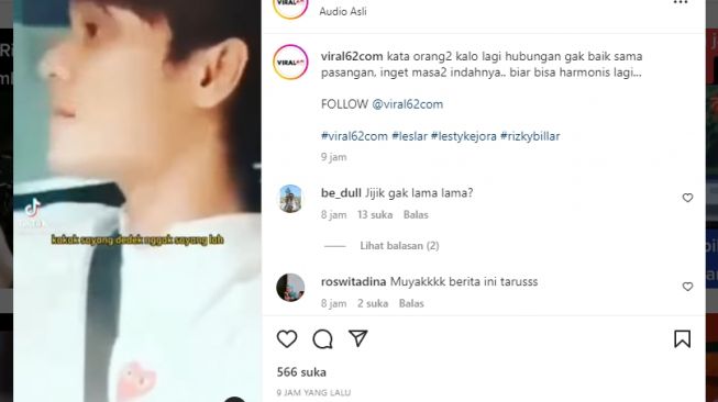 Tangkapan layar video. [Instagram/@viral62com]