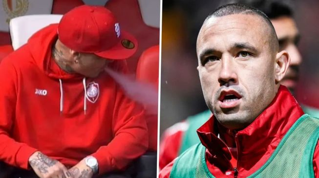 Pemain Keturunan Indonesia Radja Nainggolan Diskors Royal Antwerp karena Merokok di Bangku Cadangan