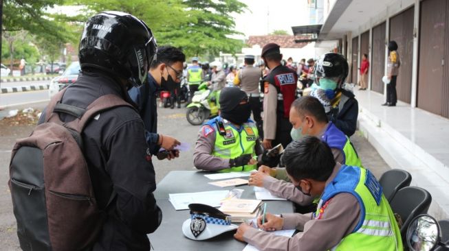 Polres Bantul Tindak 10.884 Pelanggar Lalu Lintas Selama 2 Pekan Operasi Zebra Progo 2022