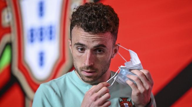 Penyerang Liverpool dan Timnas Portugal, Diogo Jota. [PATRICIA DE MELO MOREIRA / AFP]