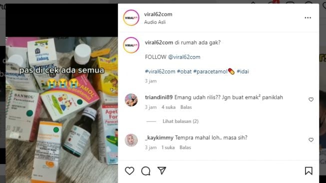 Tangkapan layar video. [Instagram/@viral62com]