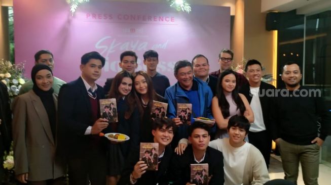 Jumpa pers series terbaru, Skaya and the Big Boss. [Suara.com/Rena Pangesti]