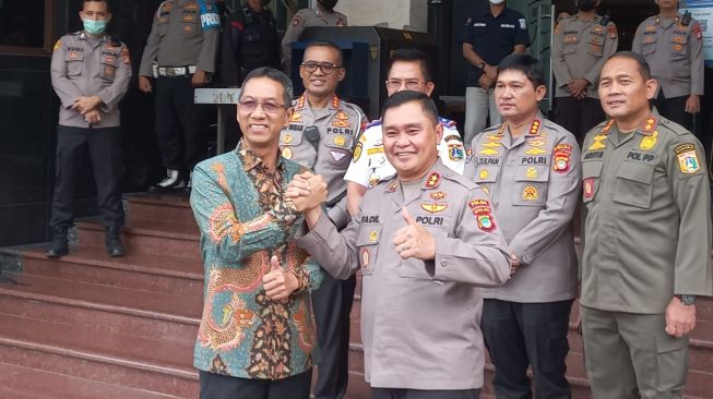 Heru Budi Bertemu Kapolda Metro Jaya Irjen Fadil Imran Bahas Tawuran Manggarai hingga Macet Jakarta