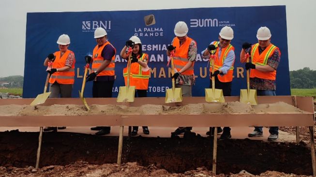 Realisasikan Program Sejuta Rumah, La Palma Grande Bangun Fondasi Cluster Blok G