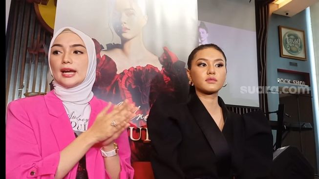 Citra Kirana dan Audrey Zeta. [Rena Pangesti/Suara.com]