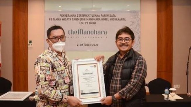 The Manohara Hotel Yogyakarta Resmi Menerima Sertifikat Usaha Pariwisata