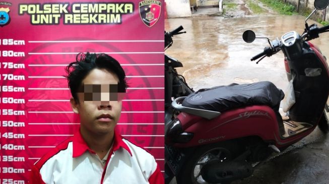 2 Pemuda Curi Motor di Cempaka, 1 Pelaku DPO