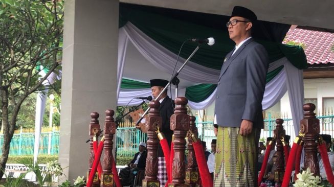 Pimpin Upacara Hari Santri Nasional, Plt Bupati Bogor: Saya Santri dari Kampung