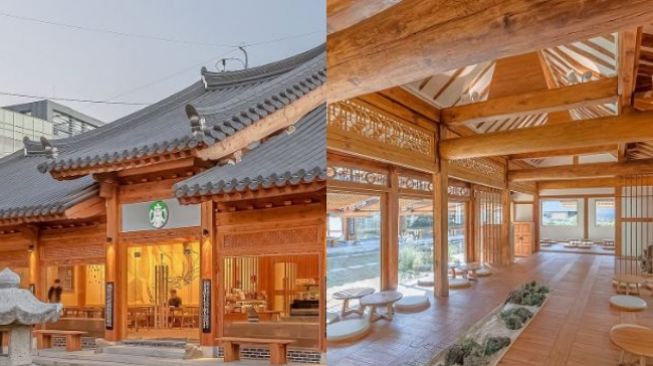 Bergaya Rumah Tradisional Hanok, Begini Uniknya Gerai Starbucks di Korea Selatan