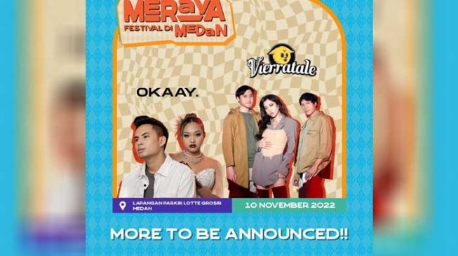 Vierratale dan OKAAY Konser di Medan, Berikut Lokasi dan Jadwalnya