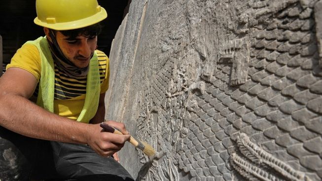 Gerbang Mashki di Iraq. [Zaid AL-OBEIDI / AFP]