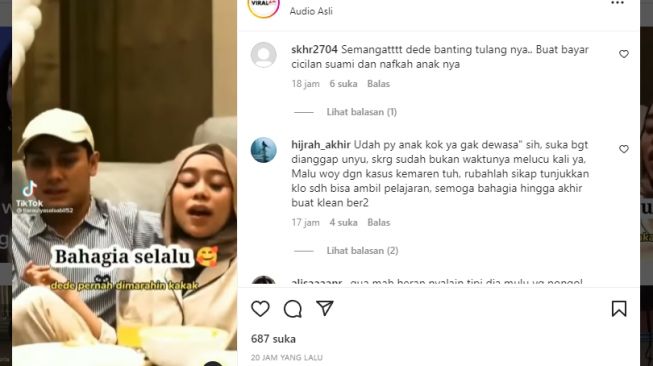 Tangkapan layar video. [Instagram/@viral62com]