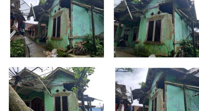 Satu Keluarga di Cikamunding Lebak Ngungsi Terdampak Tanah Bergerak