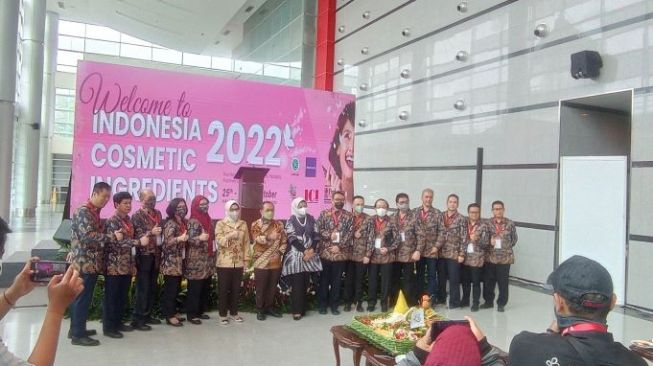 Persatuan Perusahaan Kosmetika Indonesia (Perkosmi) kembali membuat acara Indonesia Cosmetic Ingredients (ICI) 2022. (Fajar/Suara.com)