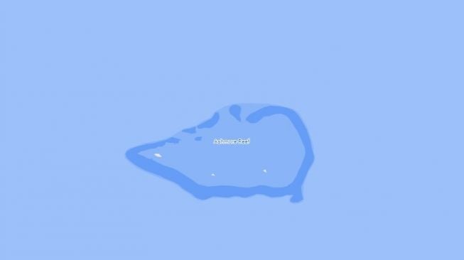 Warganet Indonesia Hujani Bintang 1 ke Ashmore Reef di Google Maps