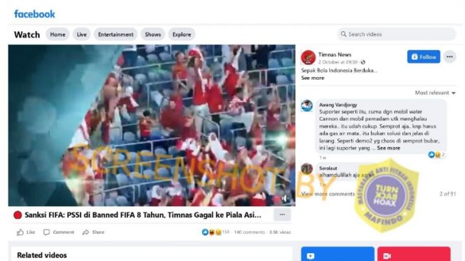 CEK FAKTA: Akhirnya FIFA Beri Sanksi PSSI, Dinonaktifkan Sampai Delapan Tahun, Benarkah?