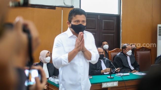 Terdakwa kasus pembunuhan Brigadir J atau Nofriansyah Yosua Hutabarat, Ferdy Sambo, saat menjalani sidang lanjutan di Pengadilan Negeri Jakarta Selatan, Rabu (26/10/2022). [Suara.com/Alfian Winanto]