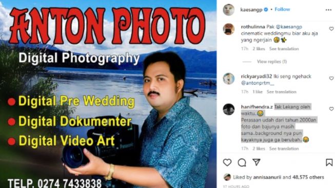 Kaesang Pangarep Unggah Anton Photo di Instagram, Sinyal Bakal Sewa saat Pernikahannya Jadi Sorotan