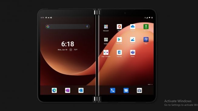 Pembaruan Android 12L Surface Duo. [Blog.windows.com]