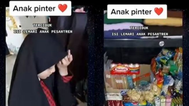 Mirip Toko Kelontong, Lemari Santri Ini Berisi Jajanan Bikin Publik Salut Pada Orangtuanya