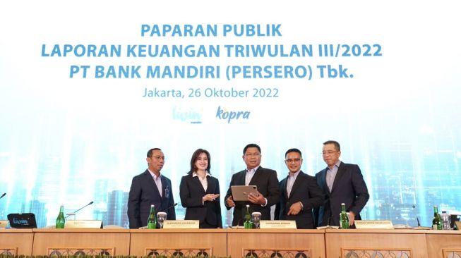 Tumbuh 59,4%, Laba Bersih Kuartal III 2022 Bank Mandiri Capai Rp 30,7 triliun