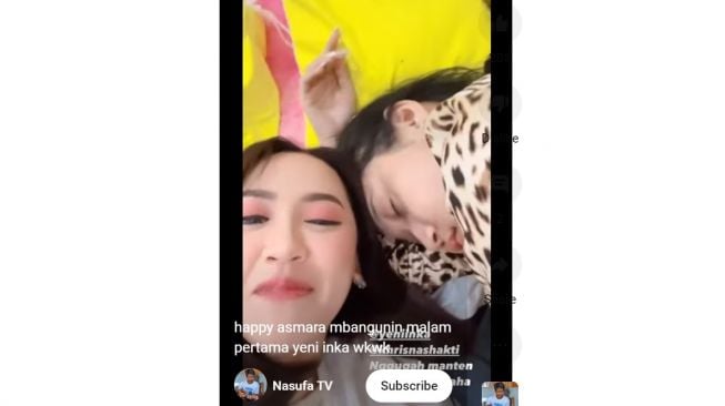 Kocak! Momen Pedangdut Happy Asmara Masuk Kamar dan Ganggu Malam Pertama Yeni Inka. [Youtube Nasufa TV]