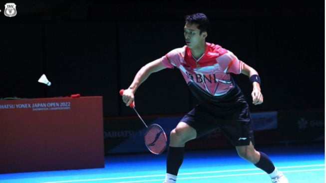 Jonatan Christie, tunggal putra Indonesia dijadwalkan bertanding pada hari ketiga French Open 2022 (PBSI/Twitter @INABadminton)