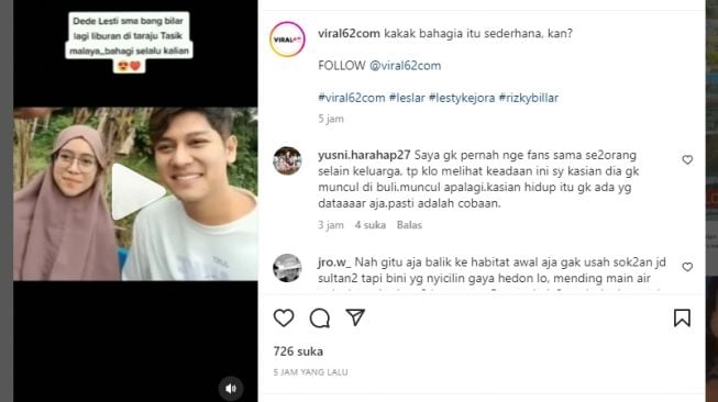 Tangkapan layar video. [Instagram/@viral62com]