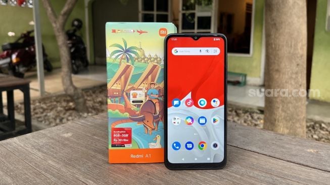 Redmi A1. [Suara.com/Dicky Prastya]