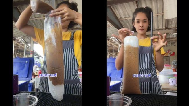 Viral es kopi jumbo di TikTok (TikTok/knes_thiporn)