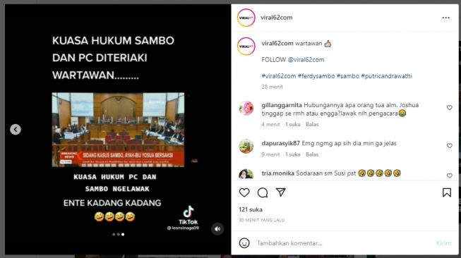 Tangkapan layar video. [Instagram/@viral62com]