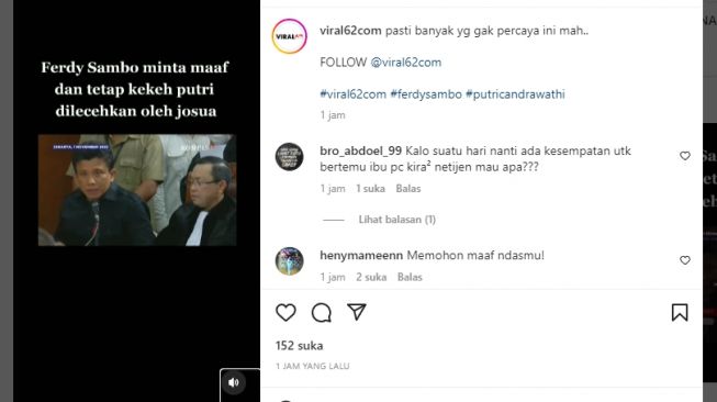 Ferdy Sambo Sampaikan Permintaan Maaf ke Orang Tua Brigadir J, Warganet: Ndasmu!