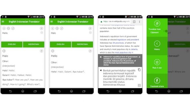 English Indonesian Translator. [Google Play Store]